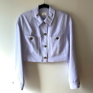 Wilfred Little Cropped Jacket - Size M - Frozen Grey